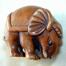 ASTROLOGICAL OJIME BEAD - SAGITTARIUS ELEPHANT